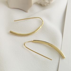 HH KENDRA BAR THREADER EARRINGS- STERLING SILVER